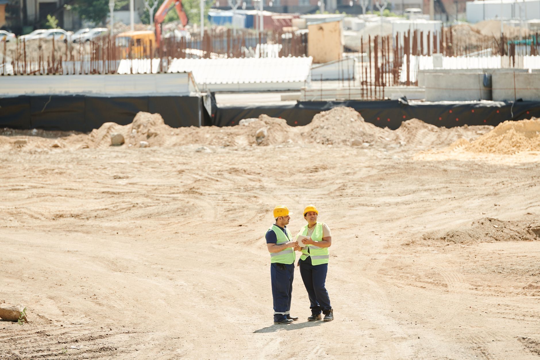 Chantier BTP équipe