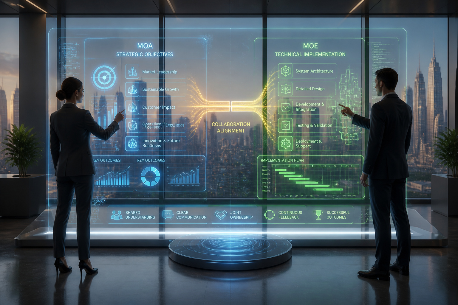 Collaboration strategique vision futuriste